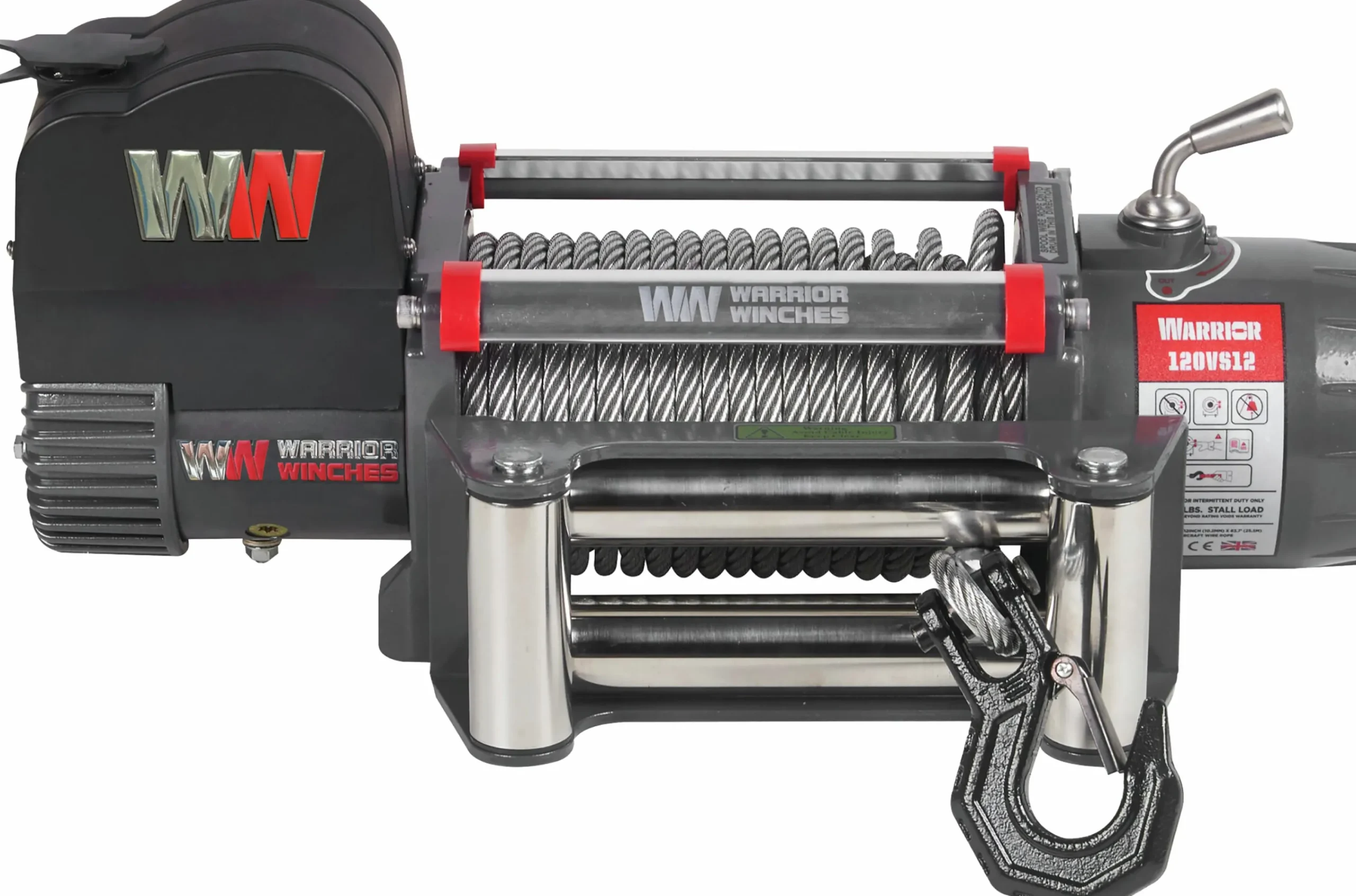 Vinsch Samurai stålvajer 12000 12V>Warrior Winches Sale