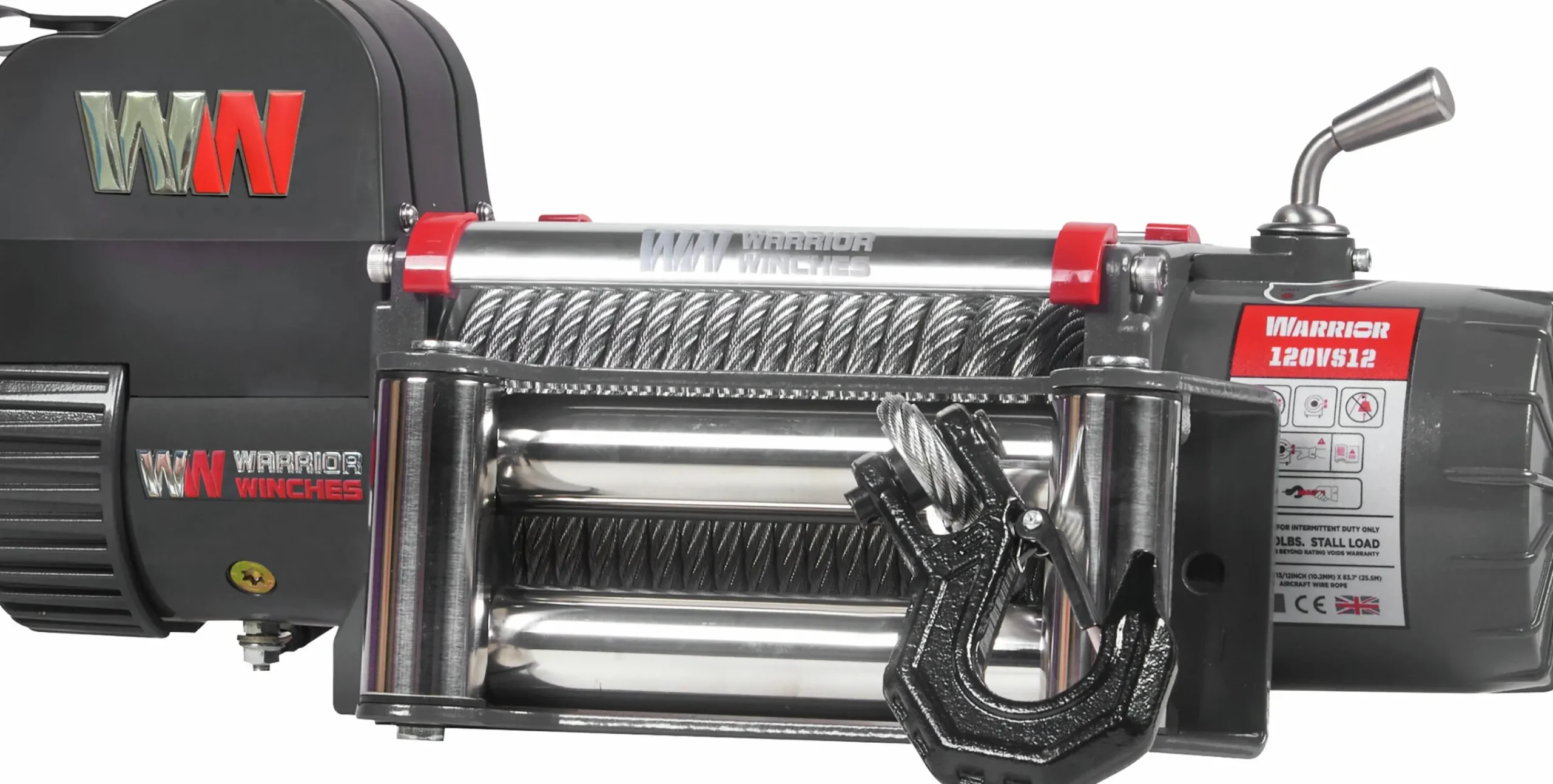 Vinsch Samurai stålvajer 12000 12V>Warrior Winches Sale