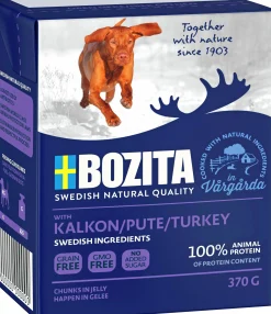 Våtfoder Bitar i gelé Kalkon 370g>Bozita New