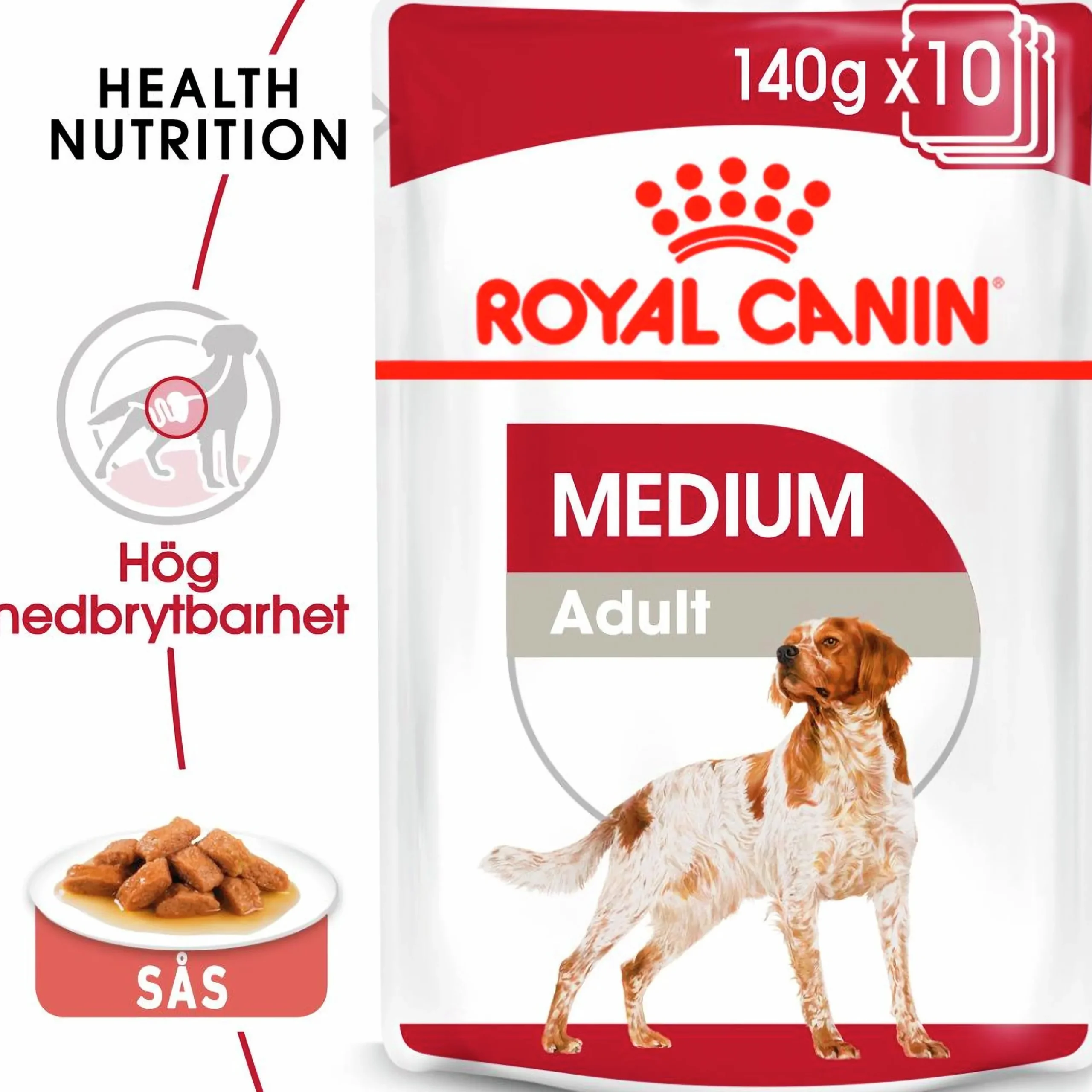 Våtfoder M Adult 10x140g>Royal Canin Best