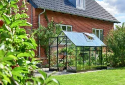 Växthus+Sockel Qube 610 Svart 6,4m²>Halls Sale