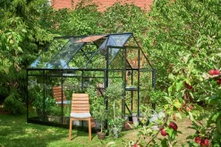 Växthus+Sockel Qube 68 Svart 5,1m2><noscript><img width=