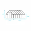 Växthus+Sockel Qube+ 812 Svart 9,9m²>Halls