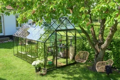 Växthus+Sockel Qube+ 812 Svart 9,9m²><noscript><img width=